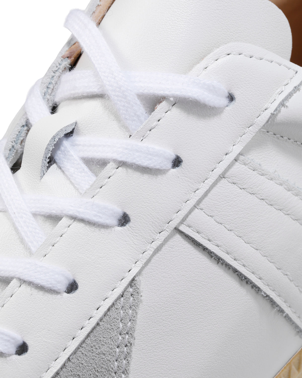 ジャーマントレーナー / GERMAN TRAINER レースアップ レザースニーカー 42700 / ALL LEATHER / ホワイト