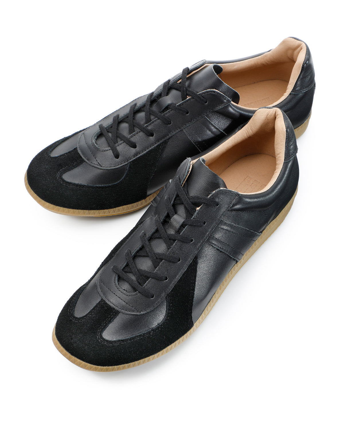 ジャーマントレーナー / GERMAN TRAINER レースアップ レザースニーカー 42700 / ALL LEATHER / ブラック