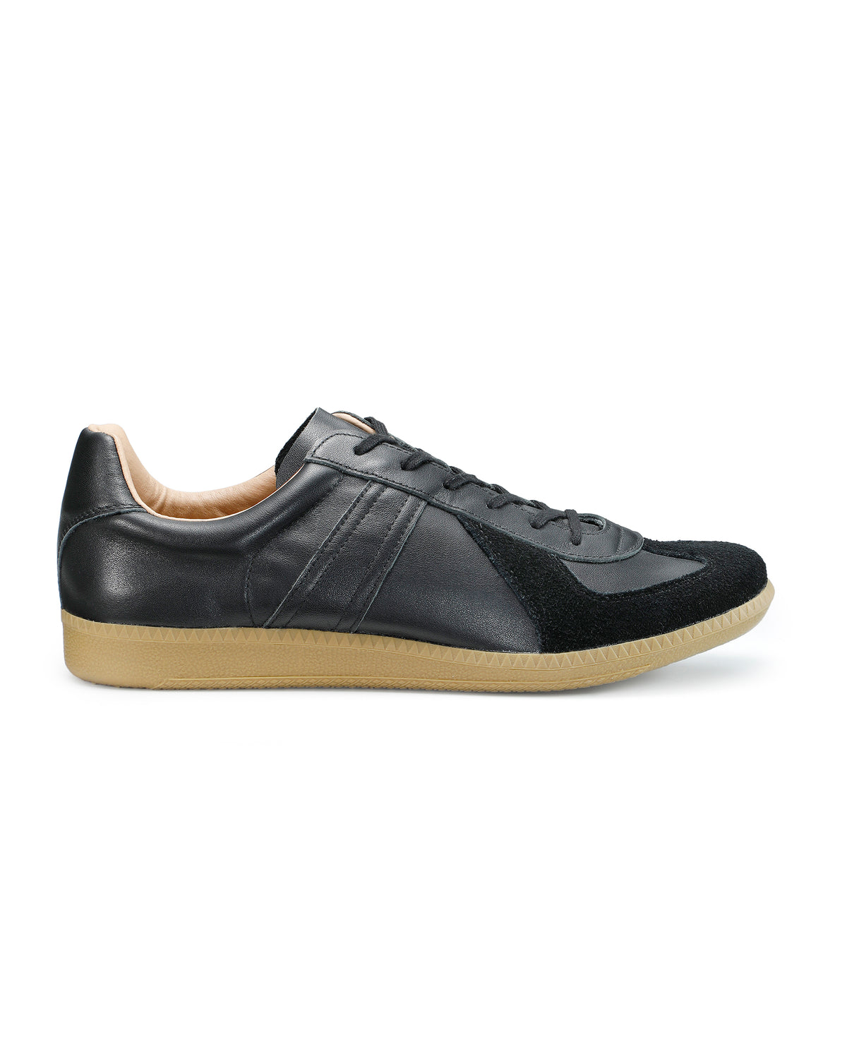 ジャーマントレーナー / GERMAN TRAINER レースアップ レザースニーカー 42700 / ALL LEATHER / ブラック