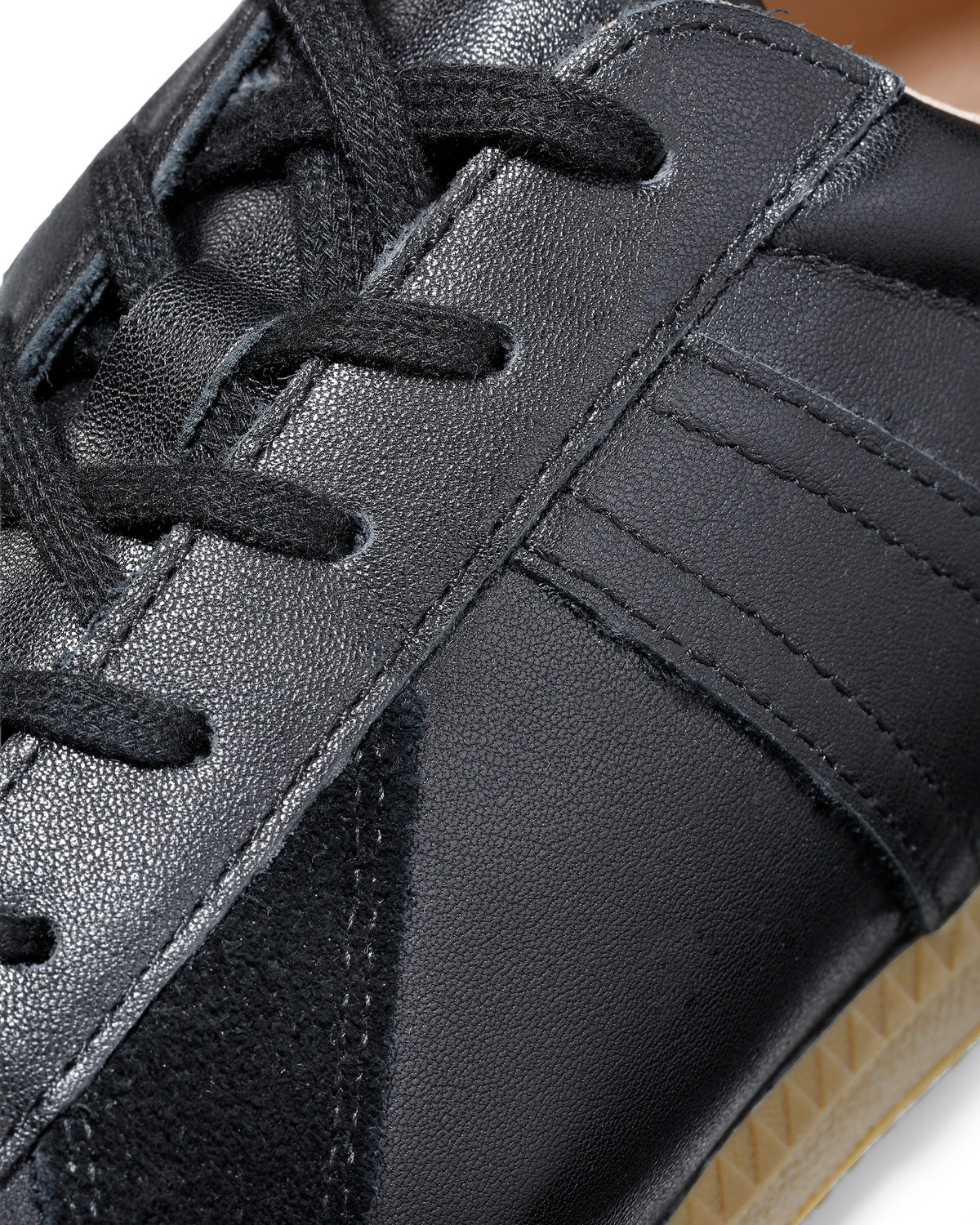 ジャーマントレーナー / GERMAN TRAINER レースアップ レザースニーカー 42700 / ALL LEATHER / ブラック