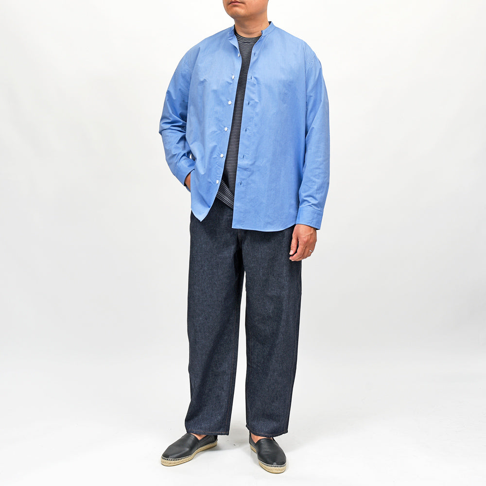 Yonetomi(ヨネトミ) GARMENT DYED BORDER T-SHIRT コットンポリエステル ガーメントダイ ボーダー クルーネックカットソー