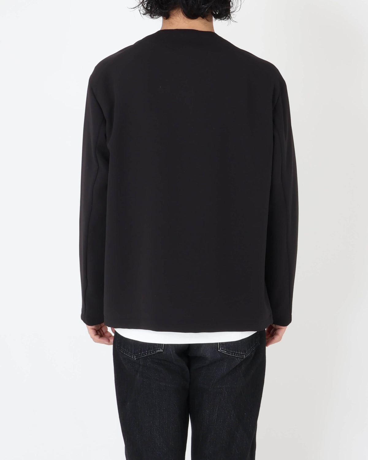 イスピラ / BL-IS-AS-0-001 ボタンレスCARDIGAN / ブラック