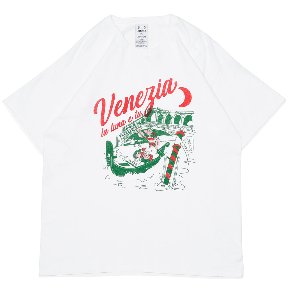 WILD DONKEY(ワイルド ドンキー) VENEZIA TSHIRT コットン クルーネック プリントTシャツ