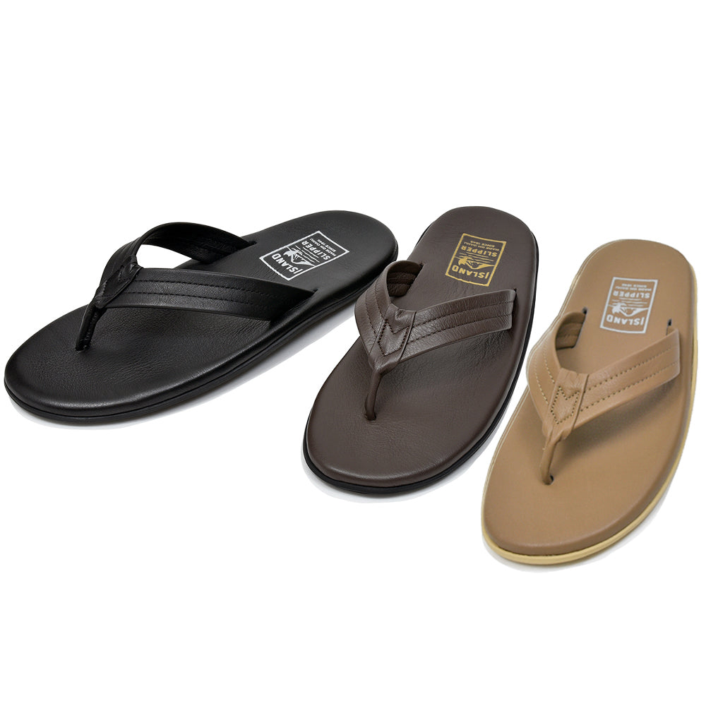 ISLAND SLIPPER(アイランドスリッパ) 202 フルグレインレザー トング レザーサンダル