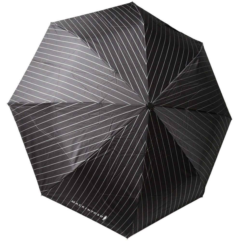 MACKINTOSH(マッキントッシュ) UVカット ポリエステル ピンストライプ フォールディングアンブレラ AYR UMBRELLA