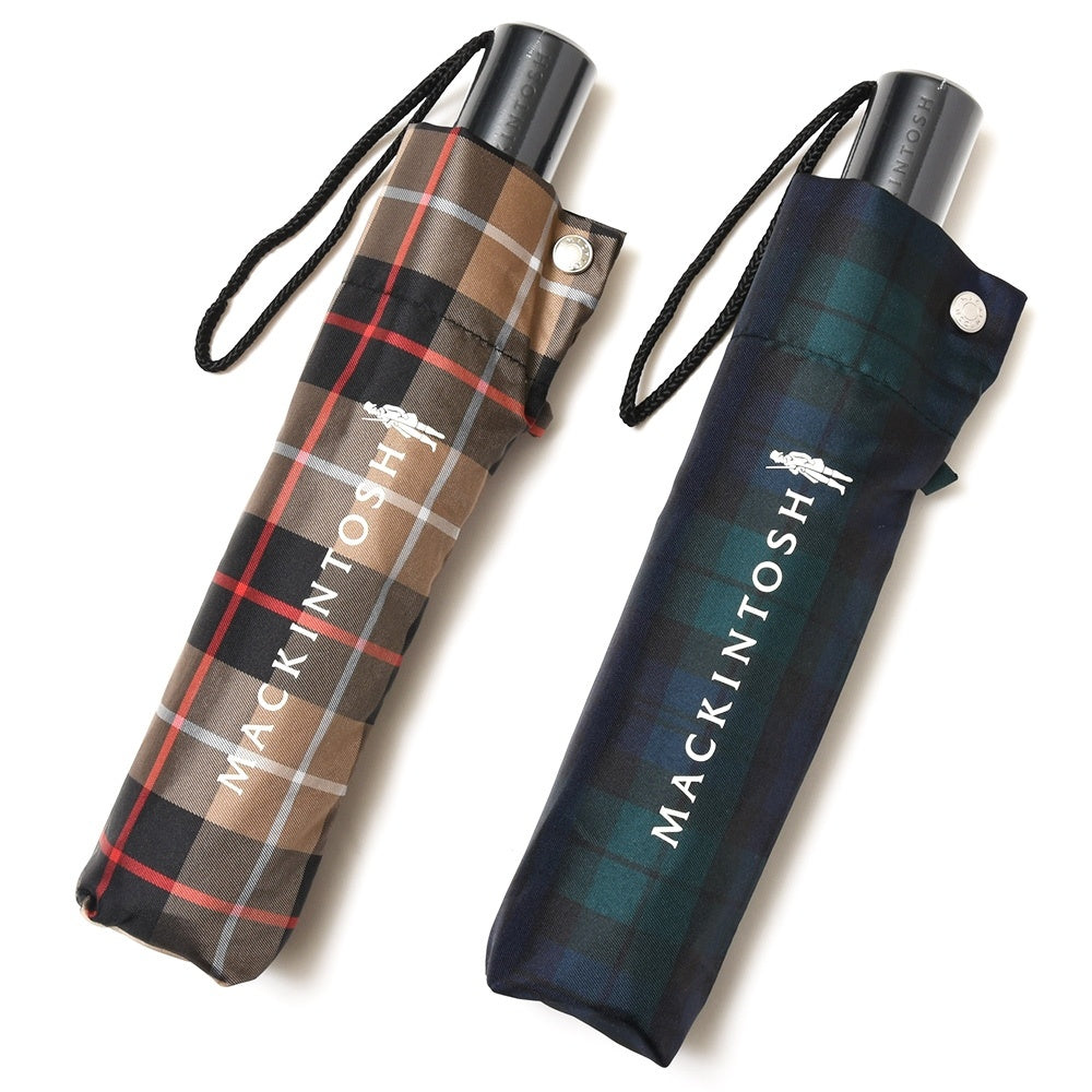 MACKINTOSH(マッキントッシュ) UVカット ポリエステル タータンチェック フォールディングアンブレラ AYR UMBRELLA