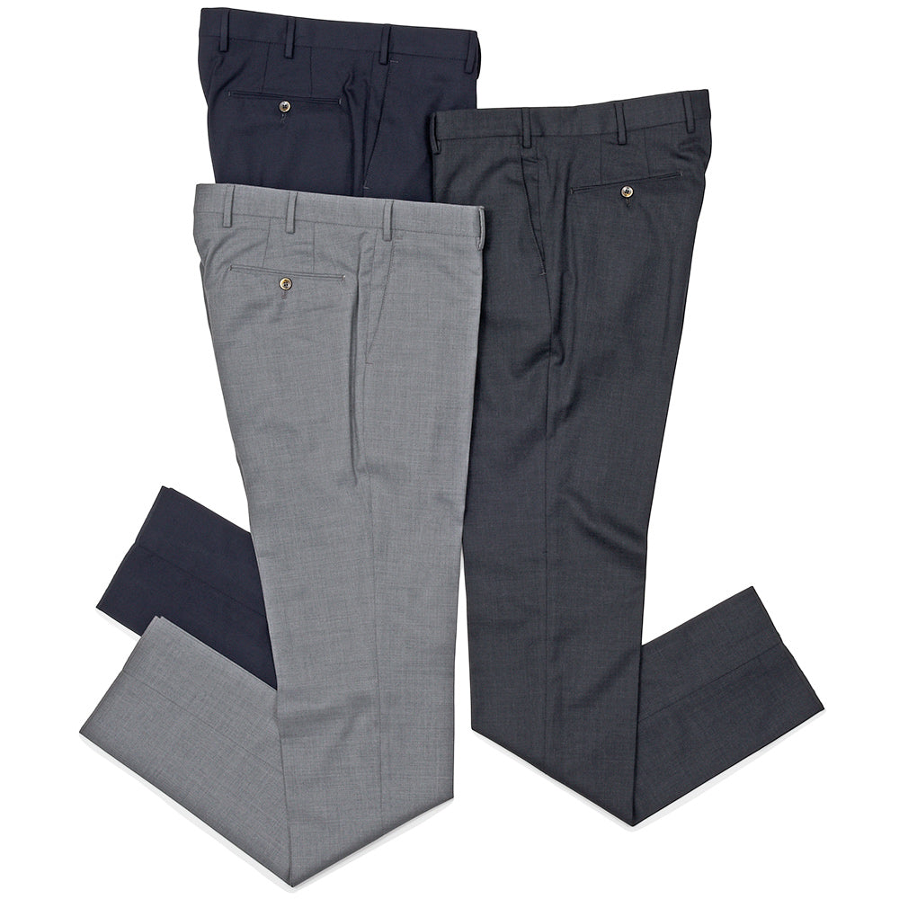 PT TORINO(ピーティートリノ) Travel ウォッシャブルライトテクノウール ストレッチ サージ ノープリーツドレスパンツ SLIM FIT/VD06