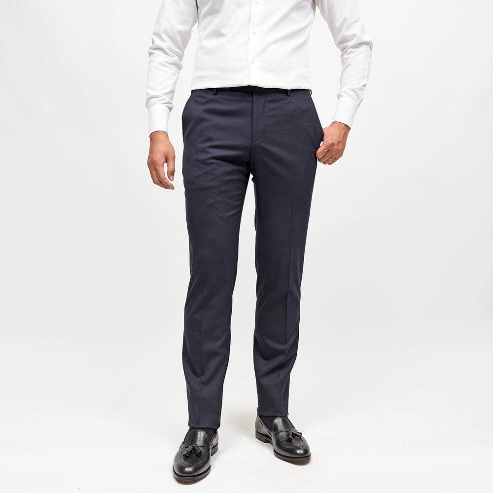PT TORINO(ピーティートリノ) Travel ウォッシャブルライトテクノウール ストレッチ サージ ノープリーツドレスパンツ SLIM FIT/VD06