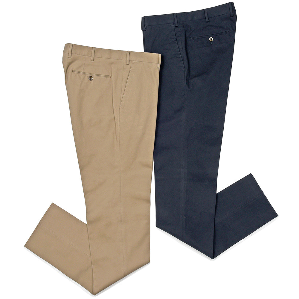PT TORINO(ピーティートリノ) コットン ストレッチ ギャバジン ノープリーツパンツ SLIM FIT/VD03