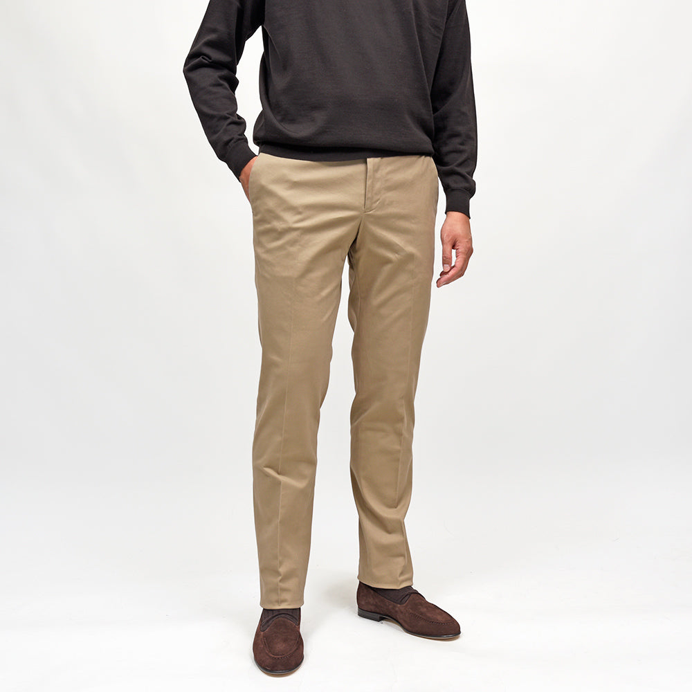 PT TORINO(ピーティートリノ) コットン ストレッチ ギャバジン ノープリーツパンツ SLIM FIT/VD03