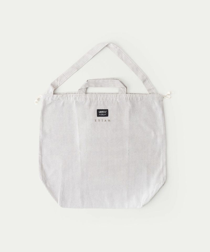 【EMMETI × ETiAM コラボ】POUCH IN CALFSKIN × FABRIC