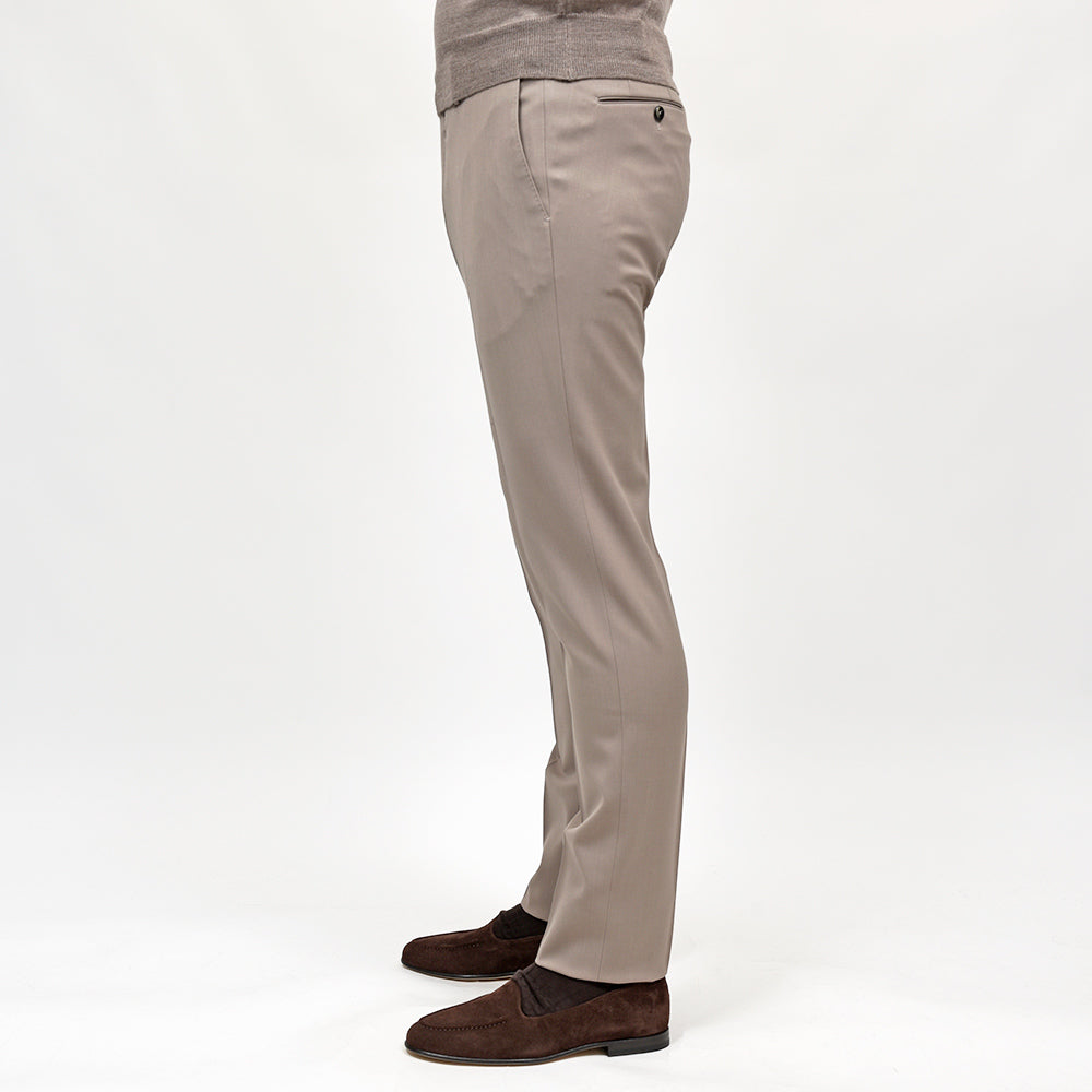 PT TORINO(ピーティー トリノ) Travel ウォッシャブルテクノウール ストレッチ サキソニー ノープリーツ ドレスパンツ SUPERSLIM FIT/PO36