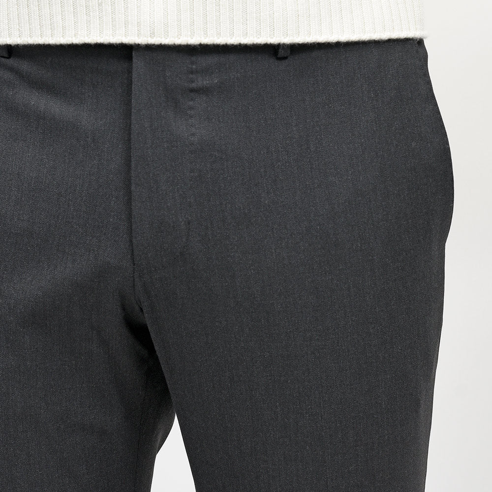 PT TORINO(ピーティー トリノ) Travel ウォッシャブルテクノウール ストレッチ サキソニー ノープリーツ ドレスパンツ SUPERSLIM FIT/PO36