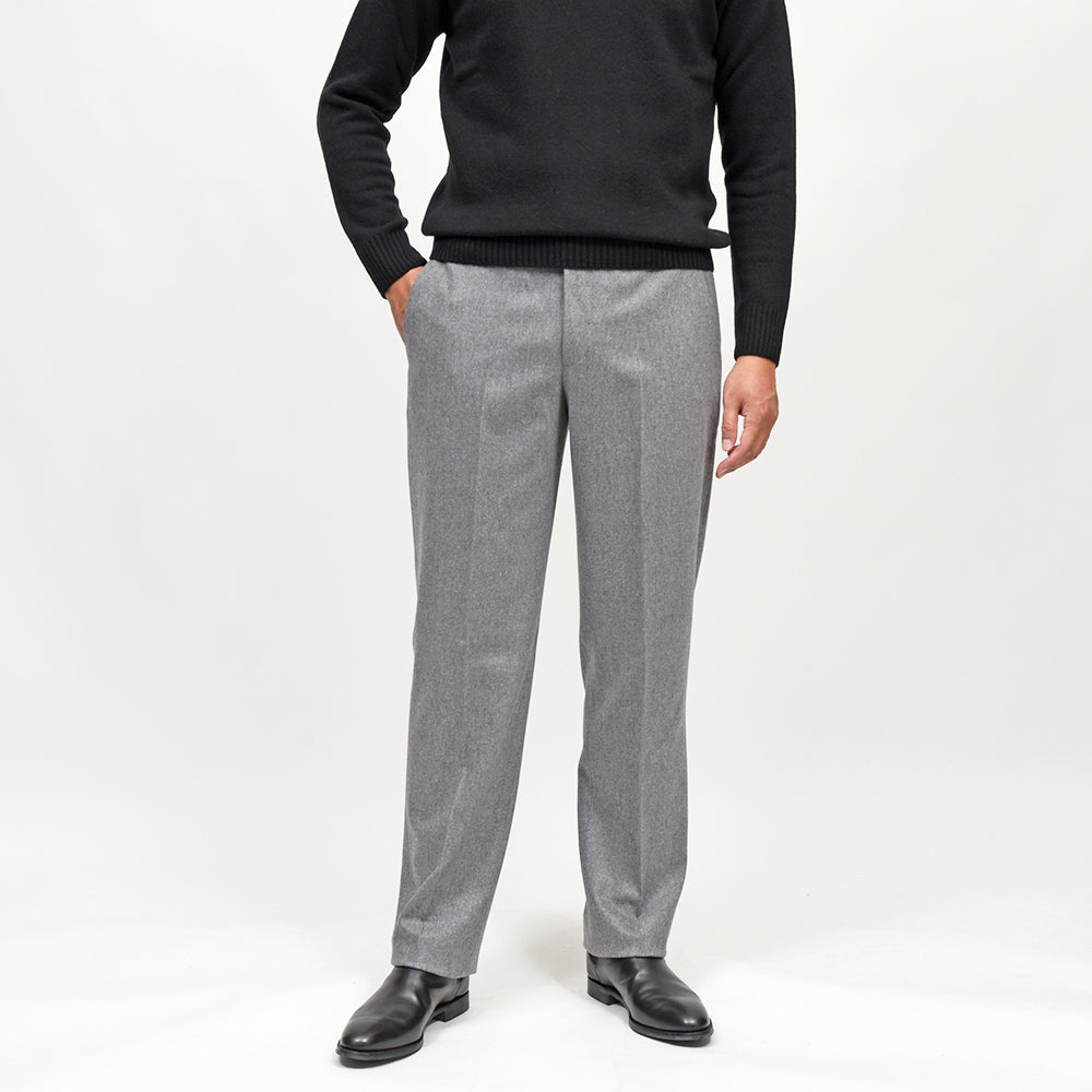 PT TORINO(ピーティートリノ)<br>LIAM ヴァージンウールカシミヤストレッチ ライトフランネル ノープリーツパンツ STRAIGHT FIT/TO03