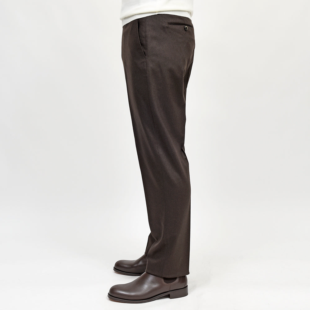 PT TORINO(ピーティートリノ)<br>LIAM ヴァージンウールカシミヤストレッチ ライトフランネル ノープリーツパンツ STRAIGHT FIT/TO03