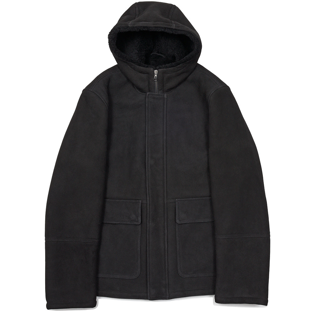 EMMETI(エンメティ)<br>WALLAS ムートンスエード フーデッドブルゾン