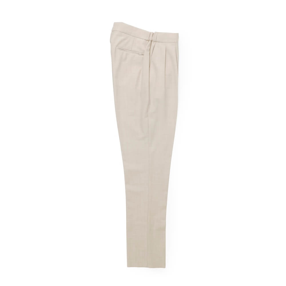 ベルウィッチ / 【BR別注】ZIPポケット付き ストレッチ ウールポリ 2プリーツ リラックスパンツ/NEW SCOTCH RELAX GOLD GT1523X