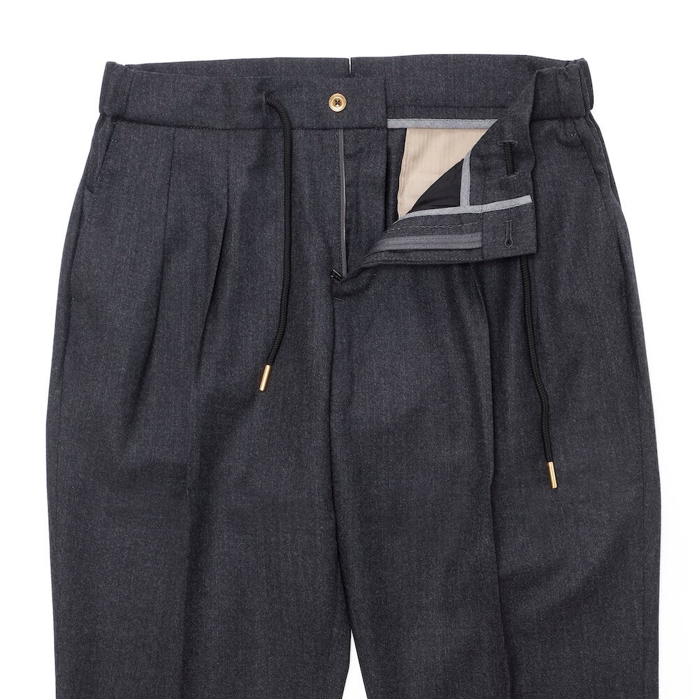 ベルウィッチ / 【BR別注】ZIPポケット付き VBC ライトフランネル 2プリーツ リラックスパンツ/NEW SCOTCH RELAX GOLD VB8996