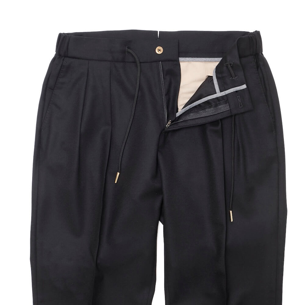 ベルウィッチ / 【BR別注】ZIPポケット付き VBC ライトフランネル 2プリーツ リラックスパンツ/NEW SCOTCH RELAX GOLD VB8996