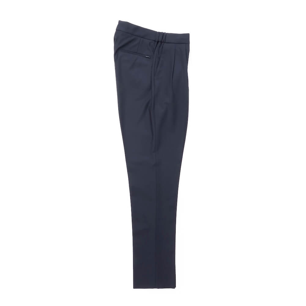 ベルウィッチ / 【BR別注】ZIPポケット付き ストレッチ ウールポリ 2プリーツ リラックスパンツ/NEW SCOTCH RELAX GOLD GT1523X