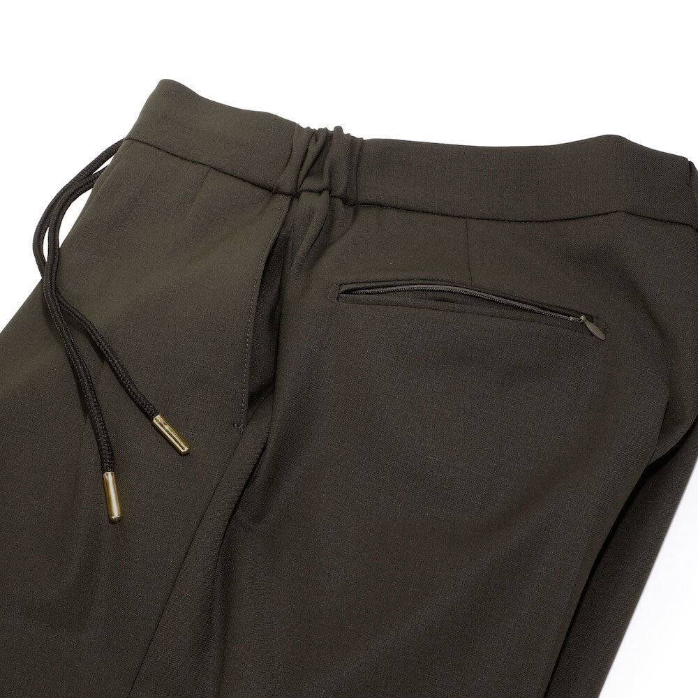 ベルウィッチ / 【BR別注】ZIPポケット付き ストレッチ ウールポリ 2プリーツ リラックスパンツ/NEW SCOTCH RELAX GOLD GT1523X