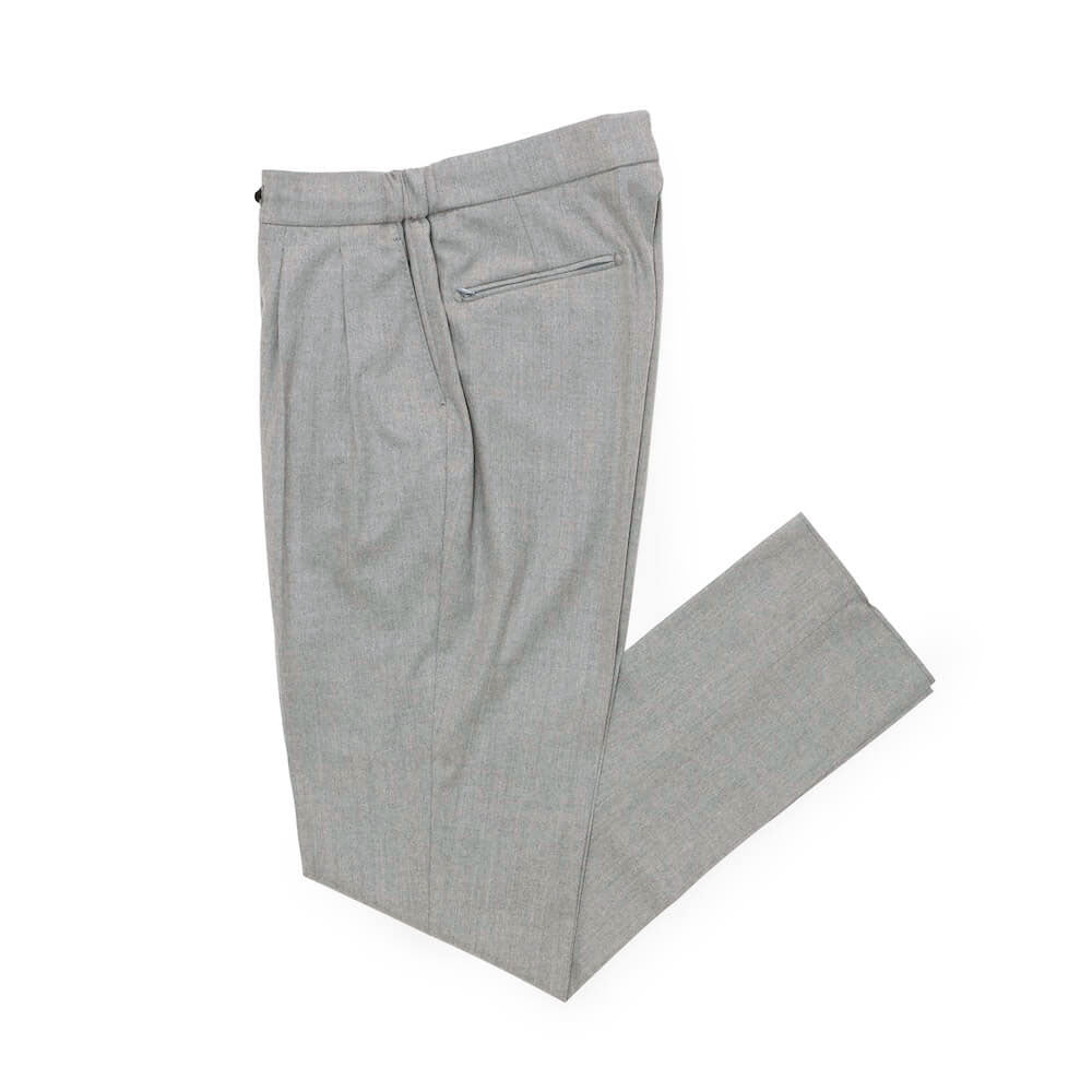 ベルウィッチ / 【BR別注】ZIPポケット付き VBC ライトフランネル 2プリーツ リラックスパンツ/NEW SCOTCH RELAX GOLD VB8996