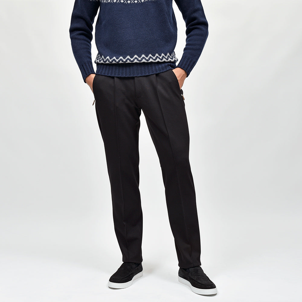 PT TORINO(ピーティー トリノ)<br>NEW BERLIN ストレッチテックジャージー 永久クリース 1プリーツパンツ SOFT FIT/VD01