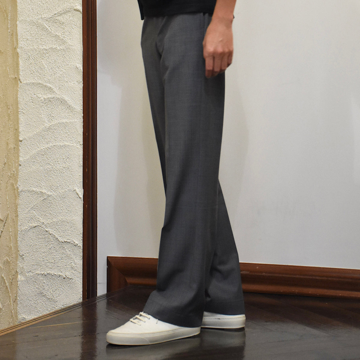 ベルウィッチ / ストレッチ ウールポリ ノープリーツ パンツ/LUCANO LONG GT1523X