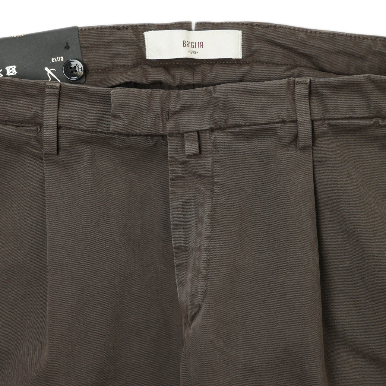 ブリリア 1949 / コットン ストレッチ ワンプリーツ スラックス パンツ/SLIM FIT BG07 JFS 400008 0046
