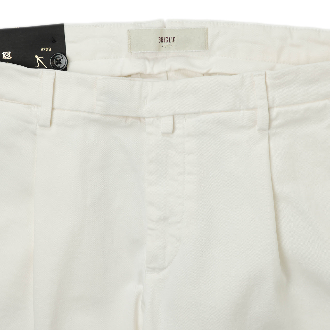 ブリリア 1949 / コットン ストレッチ ワンプリーツ スラックス パンツ/SLIM FIT BG07 JFS 400008 0120