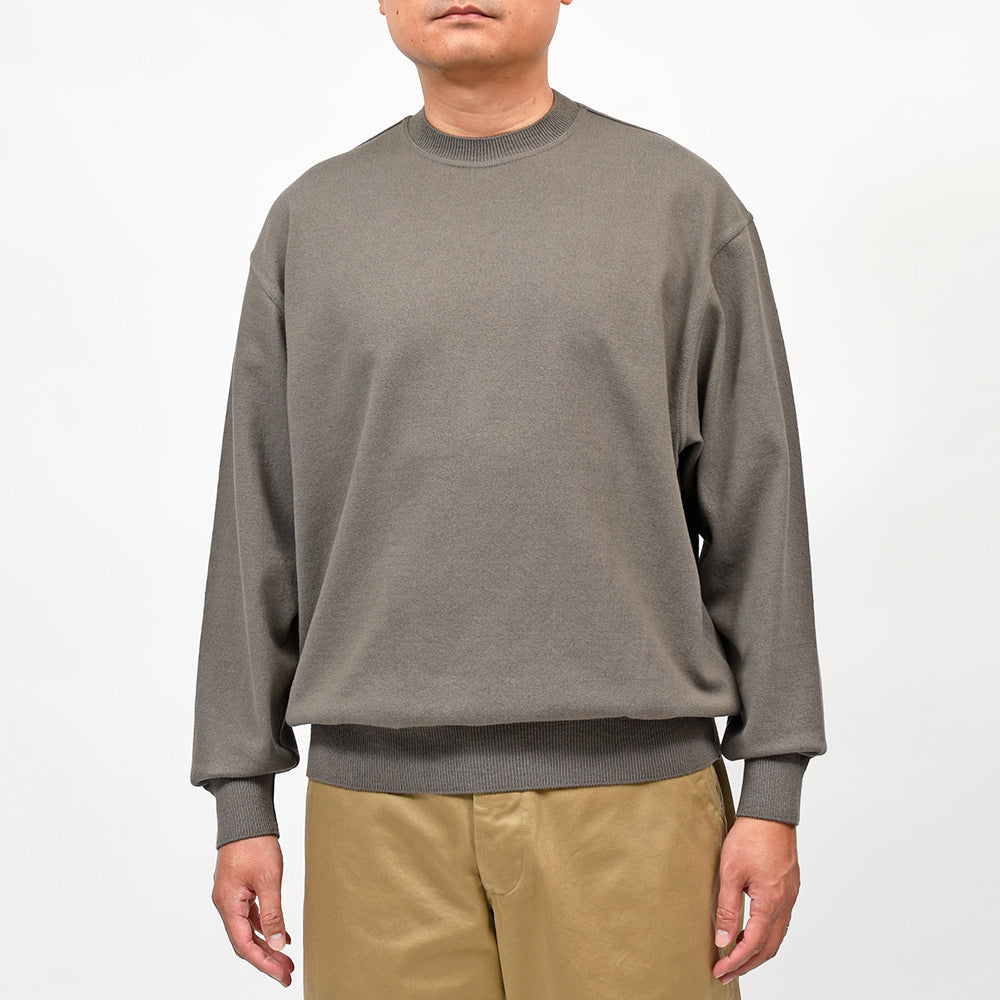 Yonetomi(ヨネトミ) WAVE COTTON KNIT PULLOVER ウェーブコットン クルーネックニット