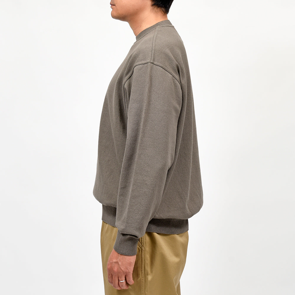 Yonetomi(ヨネトミ) WAVE COTTON KNIT PULLOVER ウェーブコットン クルーネックニット