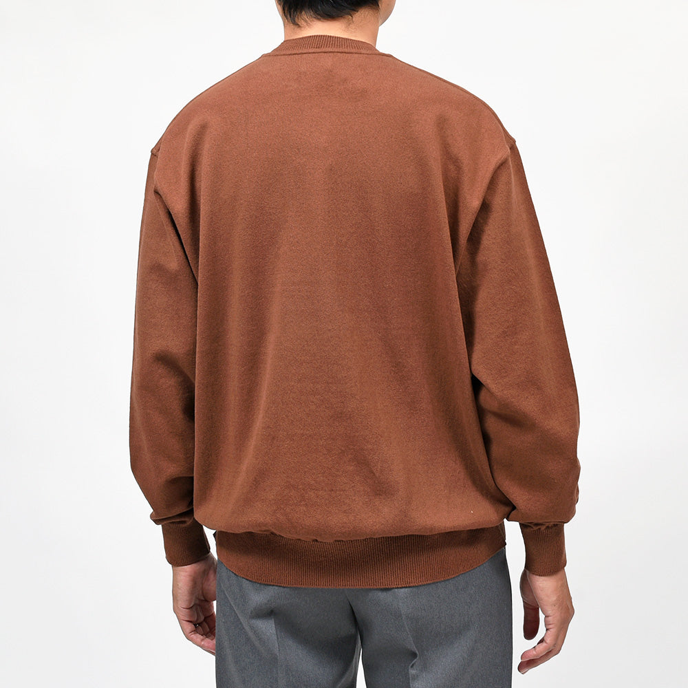Yonetomi(ヨネトミ) WAVE COTTON KNIT PULLOVER ウェーブコットン クルーネックニット