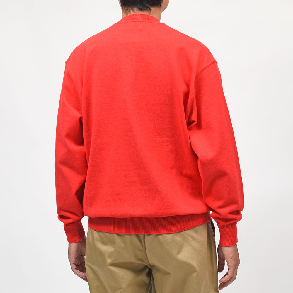 Yonetomi(ヨネトミ) WAVE COTTON KNIT PULLOVER ウェーブコットン クルーネックニット