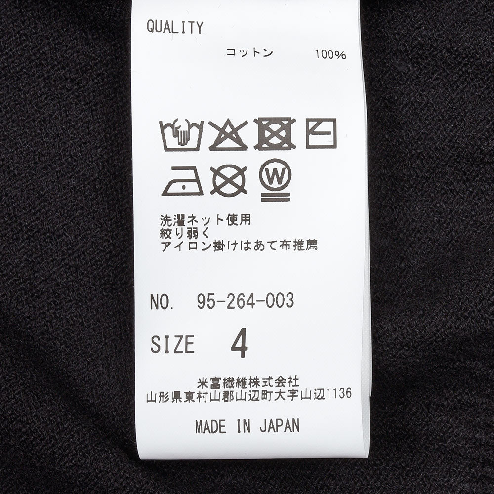 Yonetomi(ヨネトミ) WAVE COTTON KNIT PULLOVER ウェーブコットン クルーネックニット