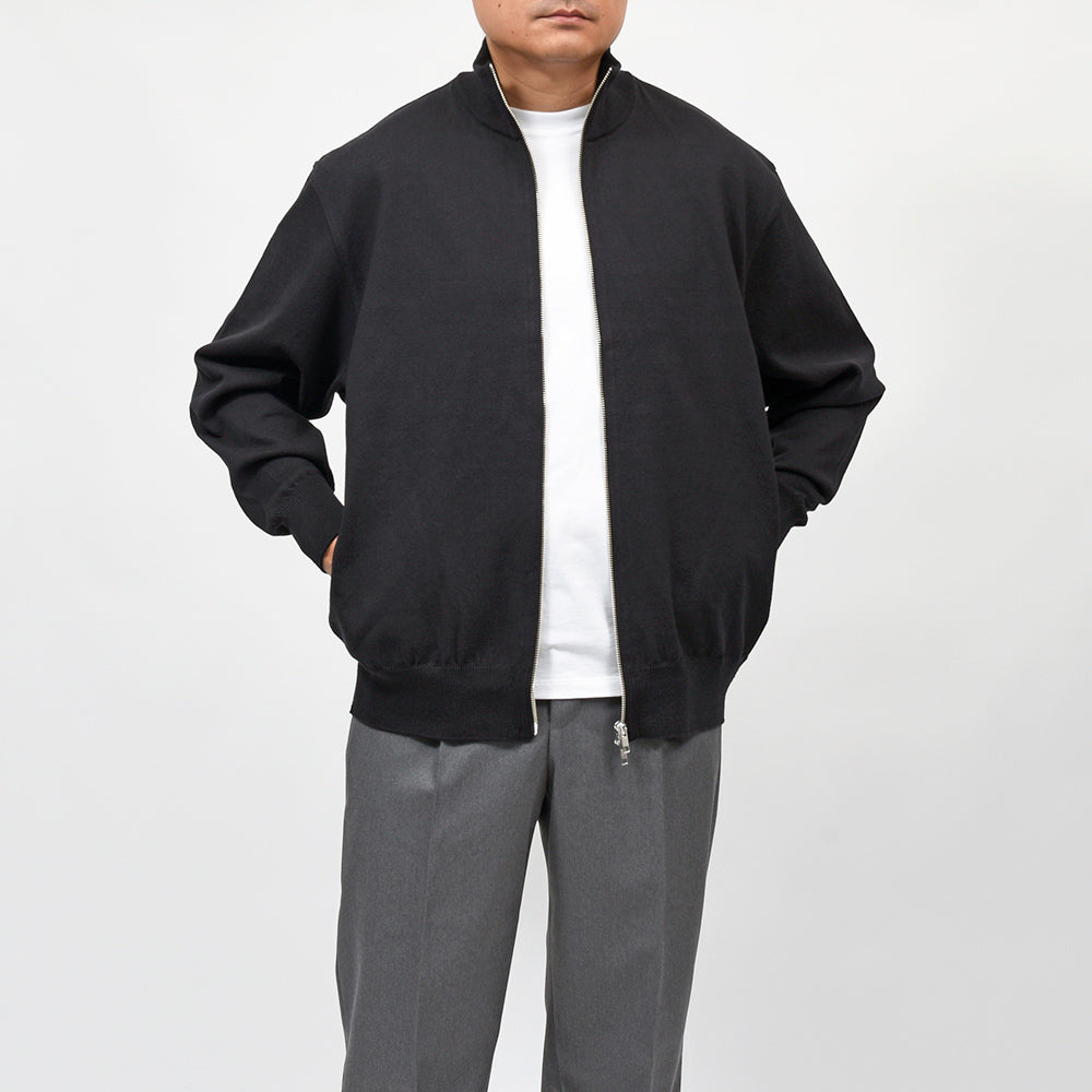 Yonetomi(ヨネトミ) WAVE COTTON KNIT BLOUSON ウェーブコットン ニットブルゾン