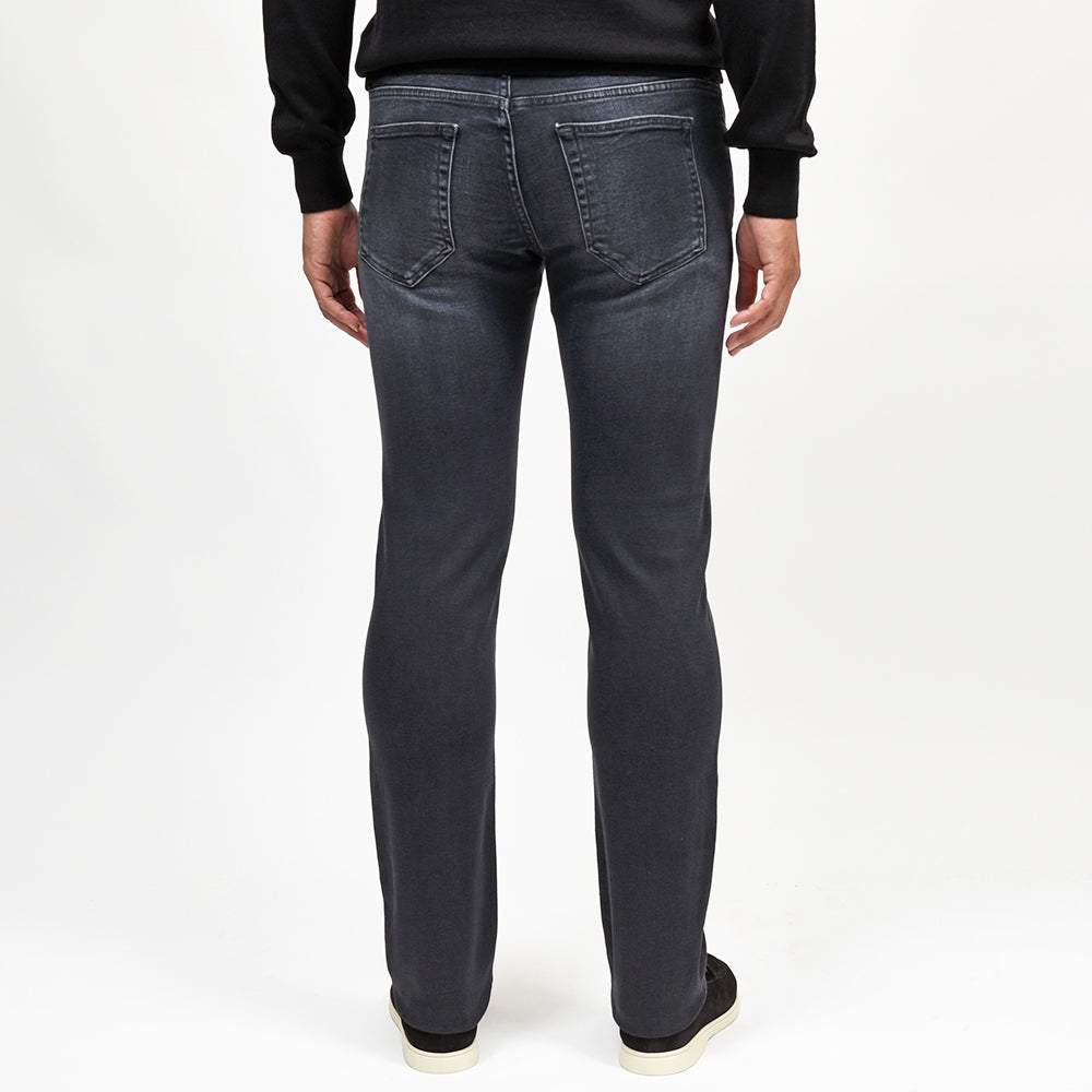 PT TORINO DENIM(ピーティートリノデニム) SAMBA コットンセルロースポリエステル ストレッチ スリムテーパードブラックデニムパンツ/CA4730