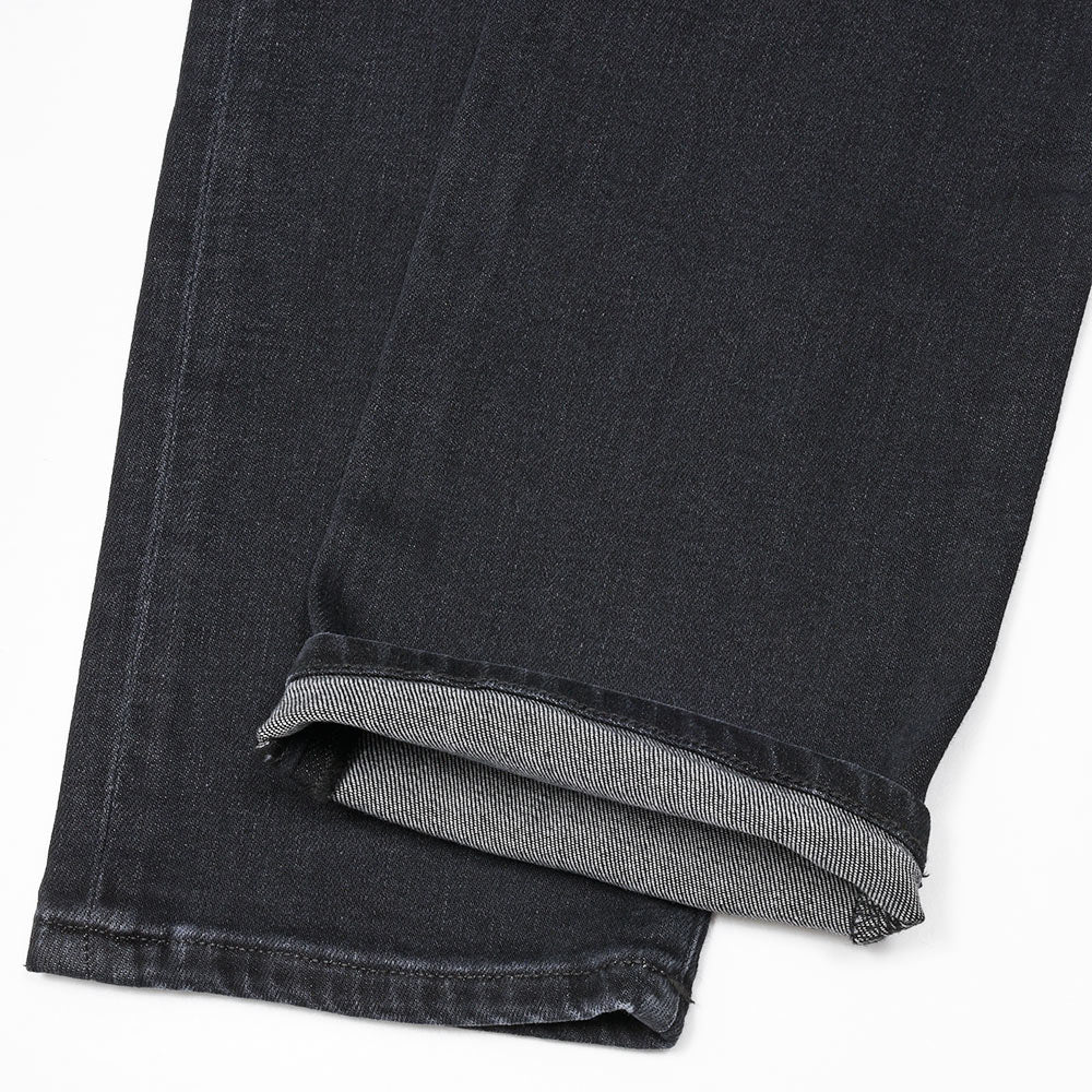PT TORINO DENIM(ピーティートリノデニム) SAMBA コットンセルロースポリエステル ストレッチ スリムテーパードブラックデニムパンツ/CA4730