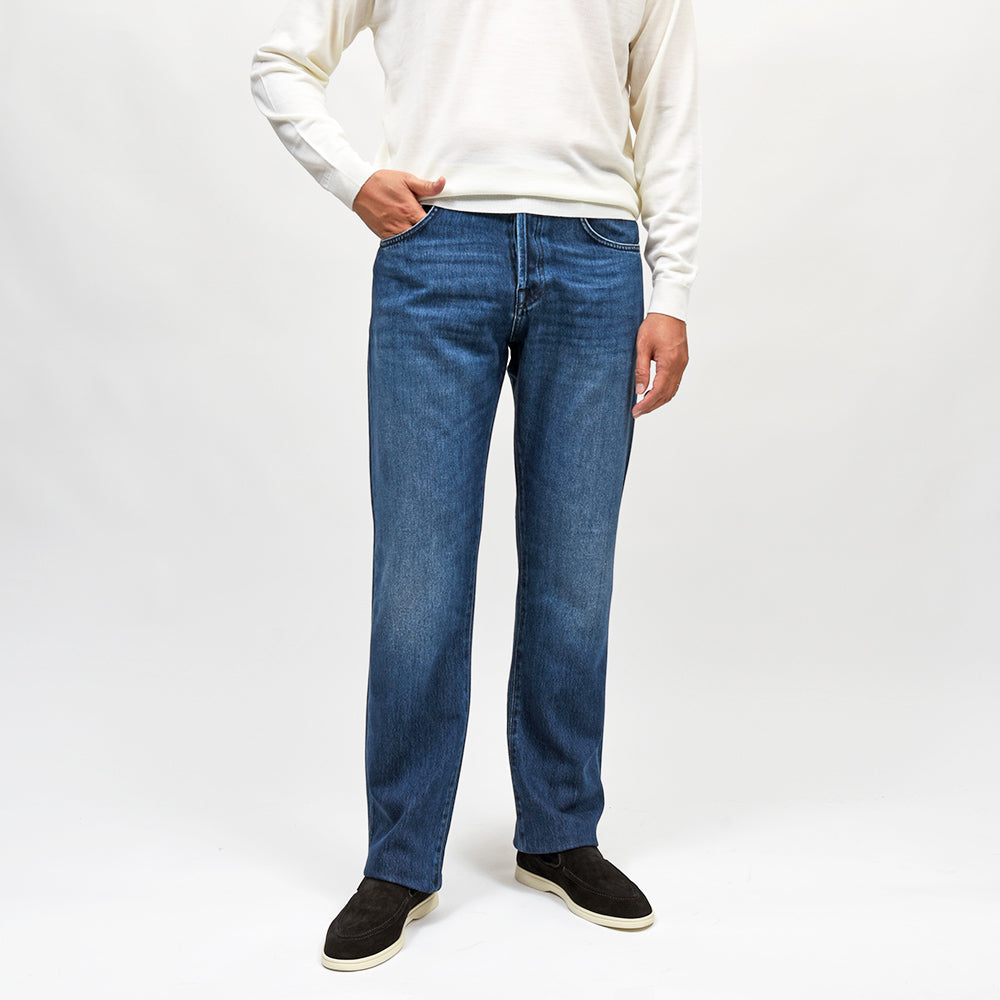 PT TORINO DENIM(ピーティートリノデニム) RELAX コットンセルロース レギュラーデニムパンツ/AW0640