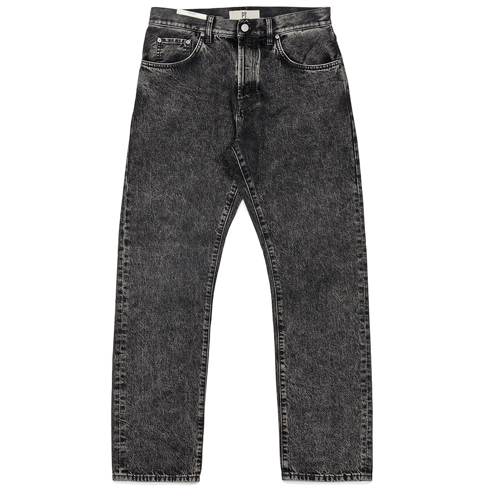 PT TORINO DENIM(ピーティートリノデニム) RELAX コットン レギュラーブラックデニムパンツ/OA5630