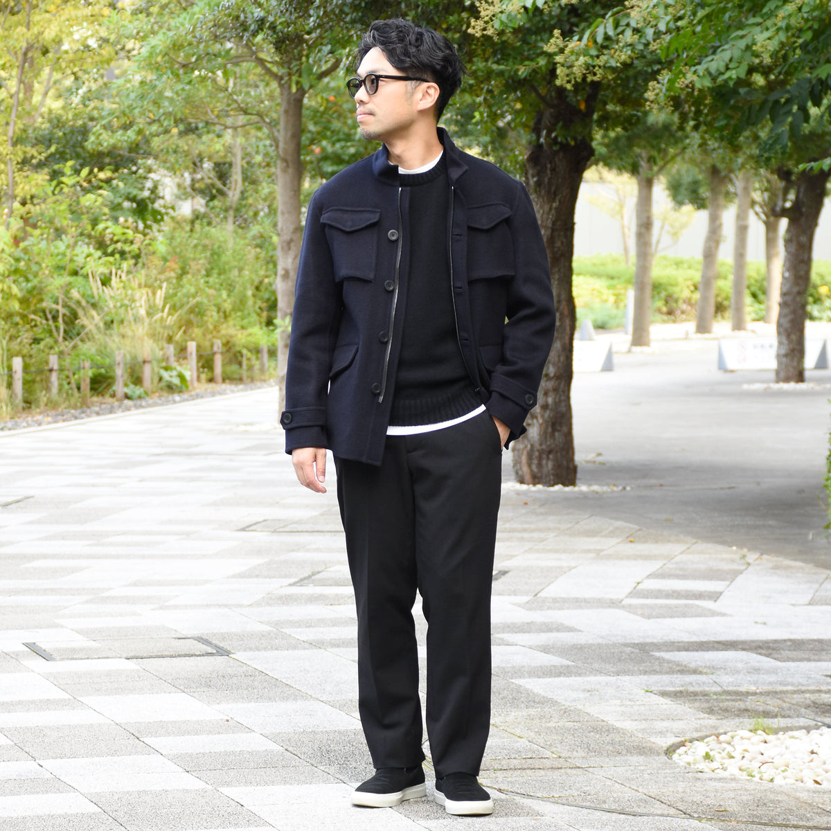 ビーアール バイ ビー・アール・ショップ / ウールカシミア 甘編み クルーネック ニット/BR_02/2026AWKNITBR_02