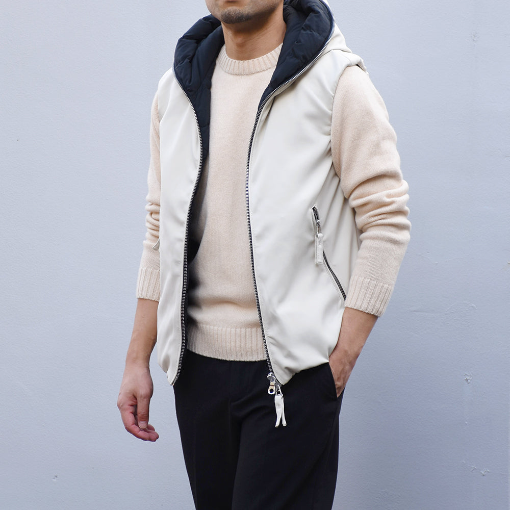 ジャブスアルキヴィオ / 【TOGAGE×DUVETICA】MOCHI JERSEY フーデッド ダウンベスト/ISCHIA 262MC1-10040-00-10640