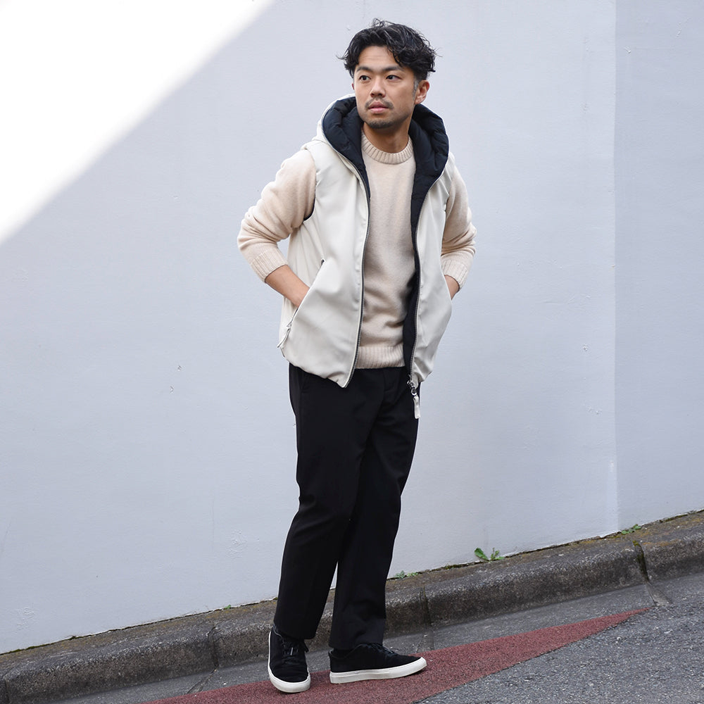 ジャブスアルキヴィオ / 【TOGAGE×DUVETICA】MOCHI JERSEY フーデッド ダウンベスト/ISCHIA 262MC1-10040-00-10640
