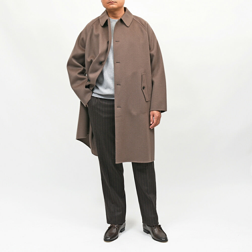 BARACUTA(バラクータ)G12 ウールカシミヤ ライトフランネル ステンカラーコート