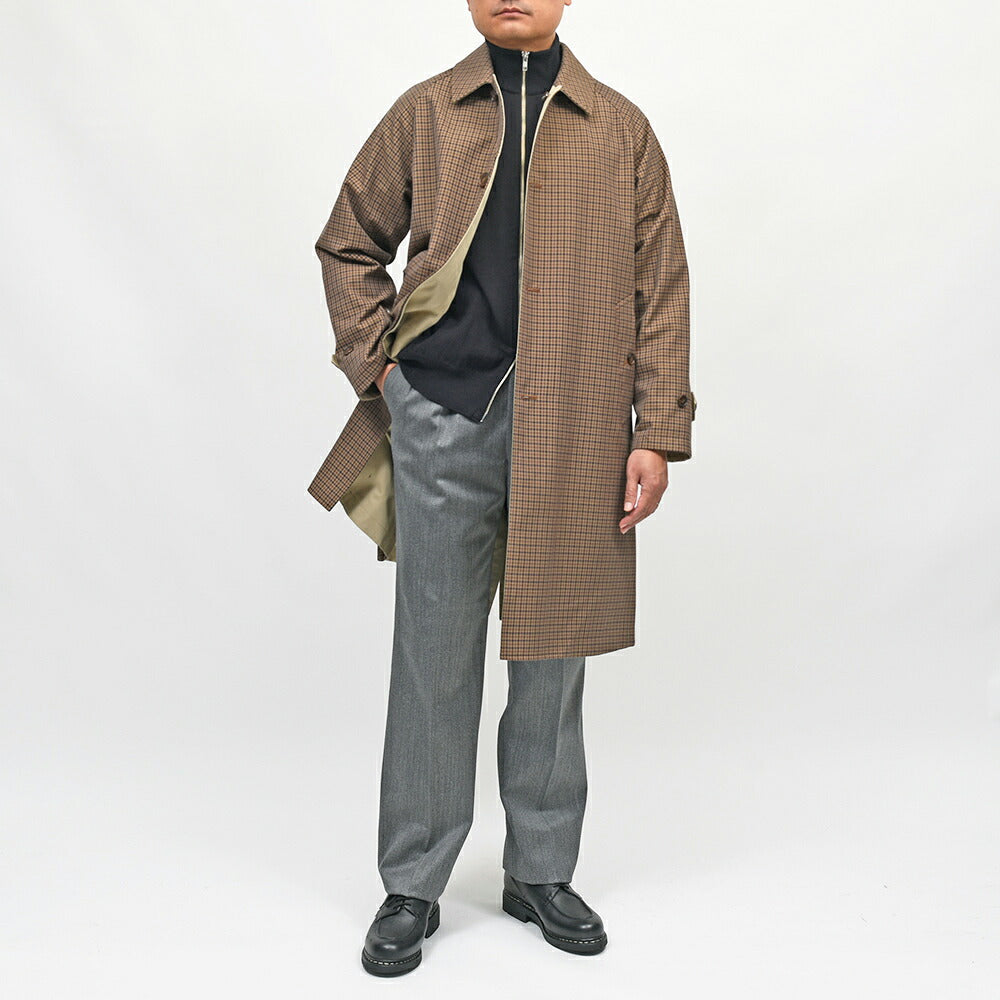 MACKINTOSH(マッキントッシュ)BALFIELD REVERSIBLE ウールコットン ガンクラブチェック リバーシブル バルカラーコート