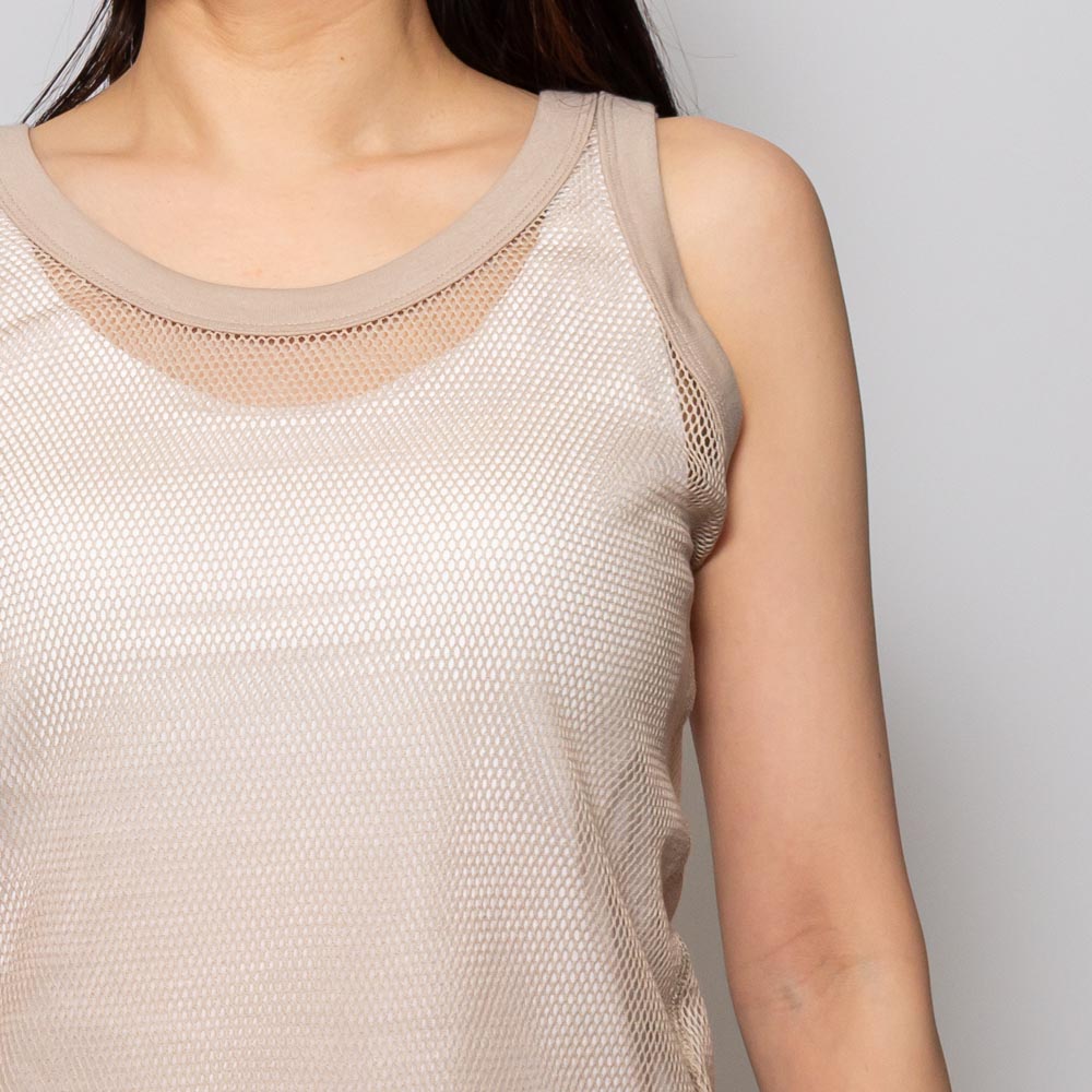 INSCRIRE(アンスクリア)<BR>CUT3 メッシュタンクトップ