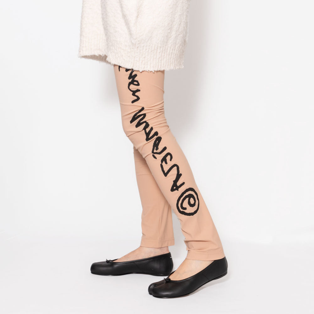 MM6 MAISON MARGIELA(メゾン マルジェラ)<BR>S62KB0087 ロゴ ジャージーレギンス