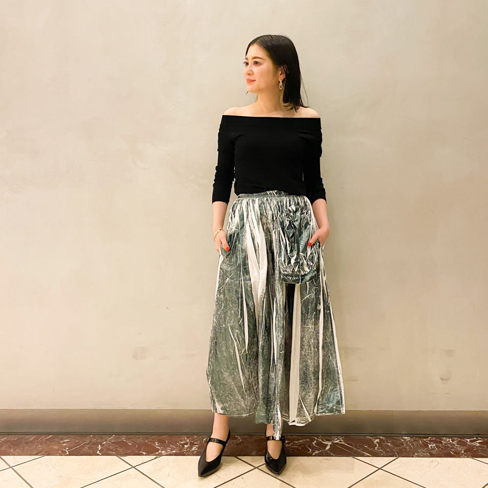 MM6 MAISON MARGIELA(メゾン マルジェラ)<BR>S62MA0074 ペイント ギャザースカート
