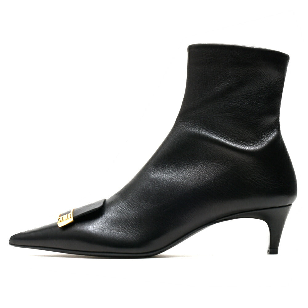 Sergio Rossi(セルジオロッシ)BOOTIE B16970MAGE08 ナッパレザーブーツ 25066001218