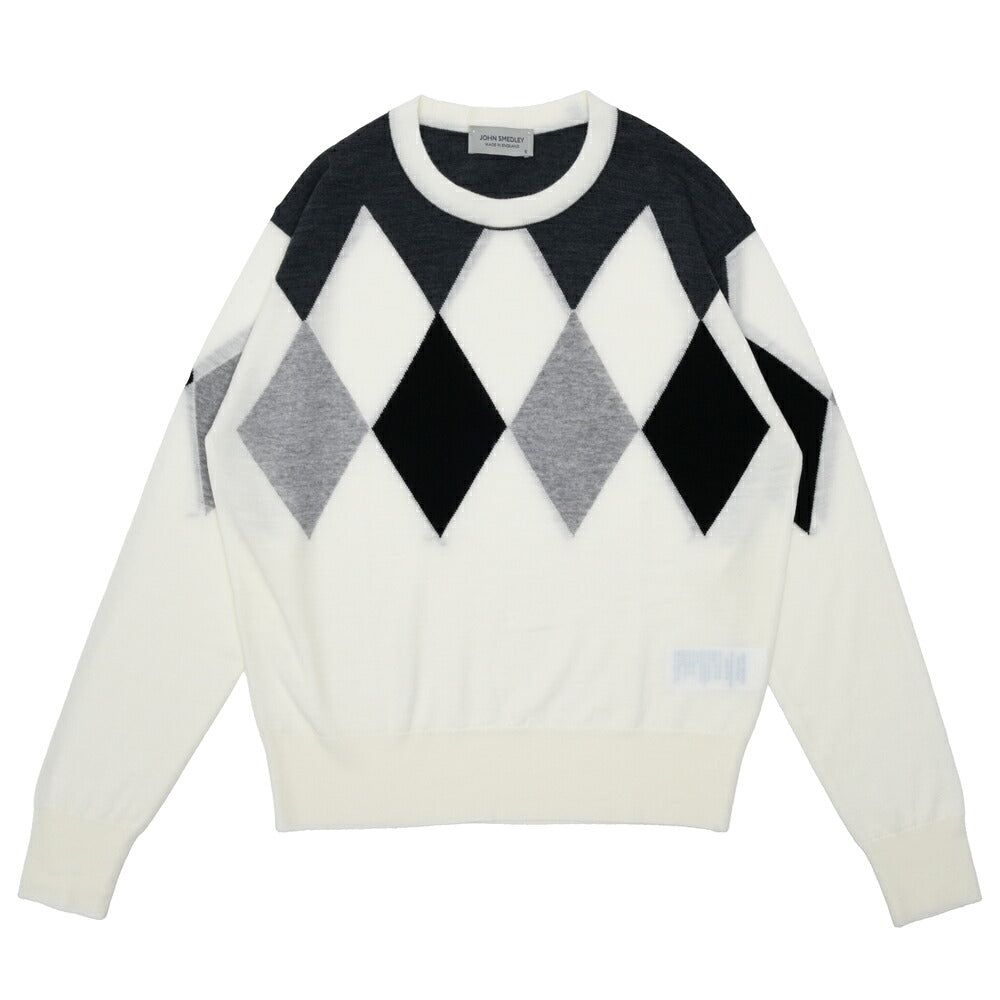 JOHN SMEDLEY(ジョンスメドレー) A4895 アーガイルニットプルオーバー 26066000030